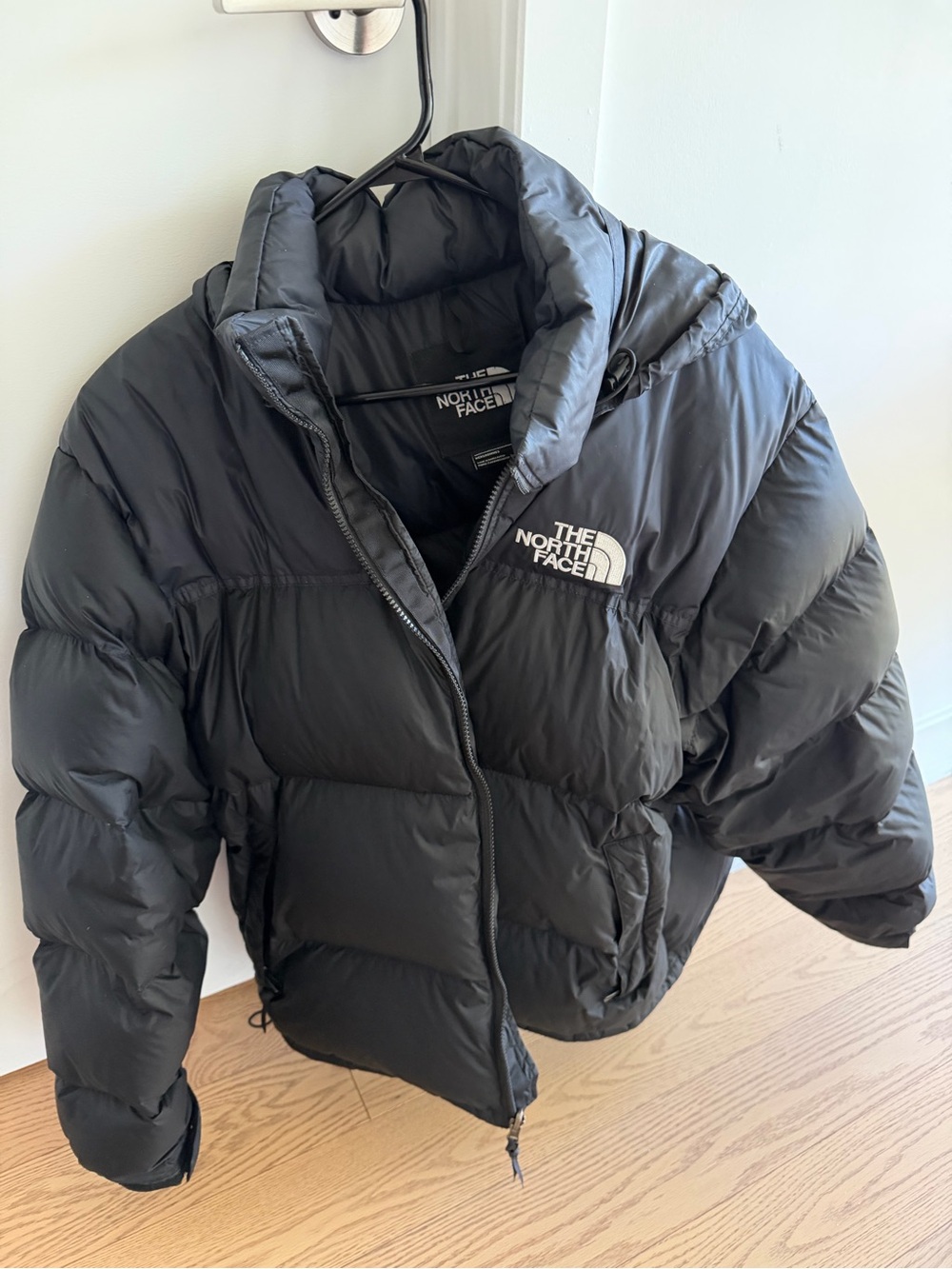 The North Face Black Jacket with White Logo